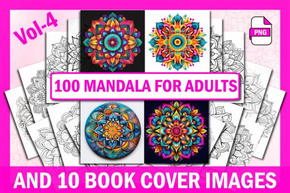 100 Mandala Coloring Pages Vol-4