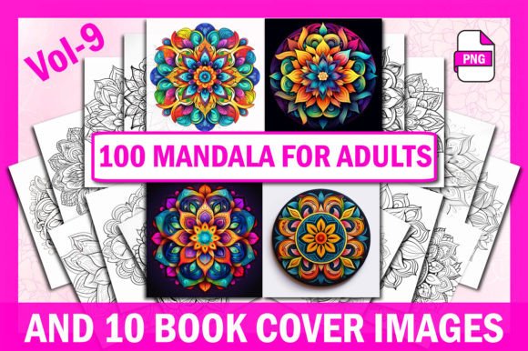 100 Mandala Coloring Pages Vol-9