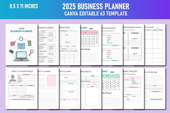 2025 Business Planner Canva KDP