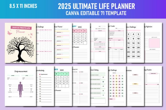 2025 Ultimate Life Planner Canva KDP: A Comprehensive Guide to Organizing Your Year