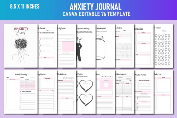 Anxiety Journal Canva KDP