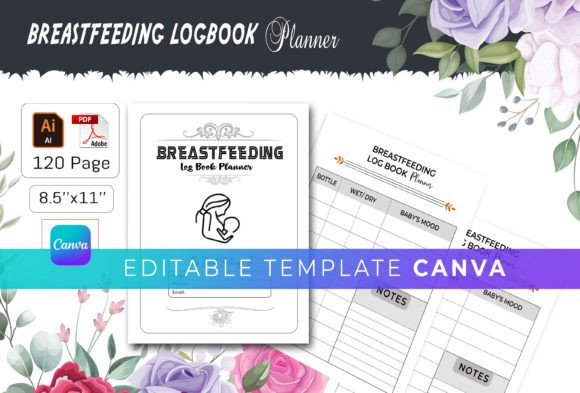 Baby’s Breastfeeding Planner Canva