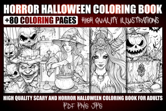 Horror Halloween Coloring Book Adults: A Thoughtful Creative Tool for Today’s Mindful Makers