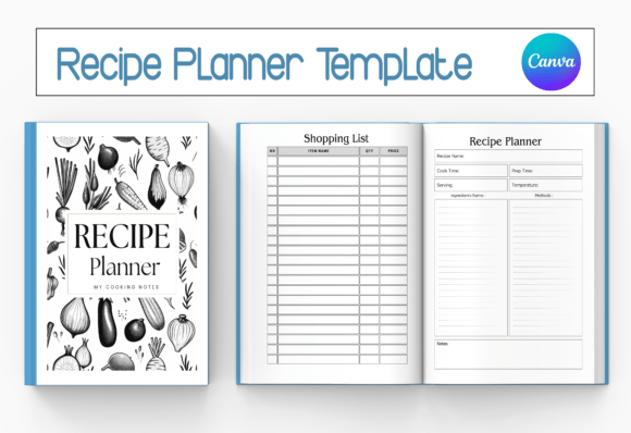 Recipe Planner - KDP Canva Template: A Versatile Tool for Creative Entrepreneurs