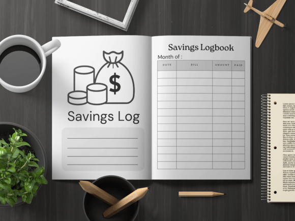 Savings Logbook KDP Canva Template: A Must-Have for Your Low Content Amazon KDP Business