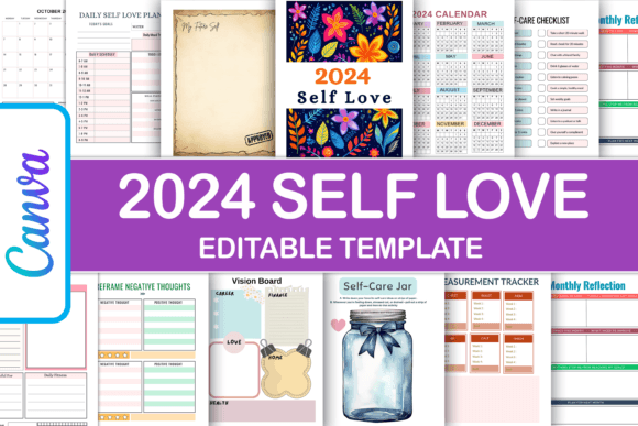 Self Love Planner Canva Template: A Creative Tool for Personal Growth