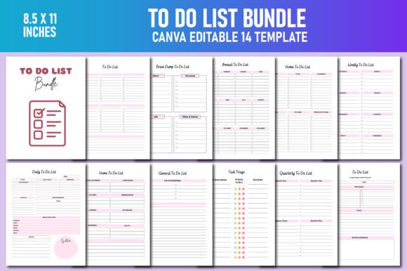 To Do List Bundle Canva KDP: A Strategic Tool for Productivity and Planning